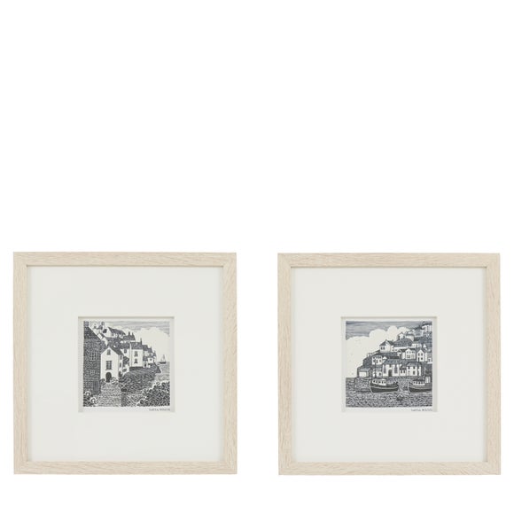 Cedar and Sage Set of 2 Coastal Living Typography Framed Prints