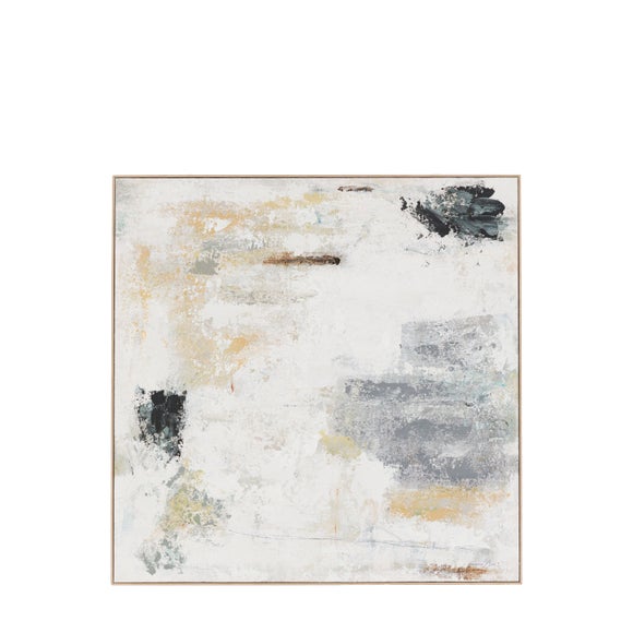 Cedar and Sage Monochrome Abstract Framed Canvas