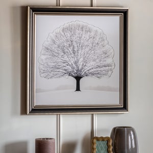Cedar & Sage Tree Silhouette Framed Print