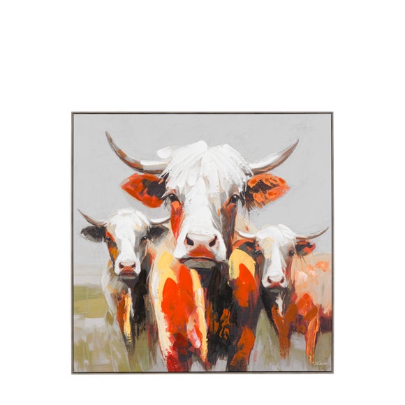 View Cedar And Sage Farm Animal Band Framed Canvas View Cedar And Sage Farm Animal Band Framed Canvas