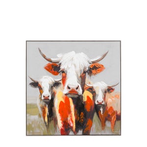 Cedar & Sage Farm Animal Band Framed Canvas