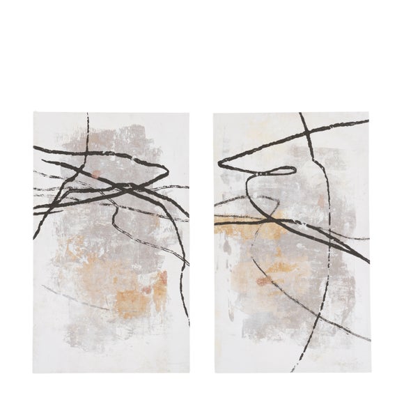 Cedar and Sage Set of 2 Tangled Form Canvases