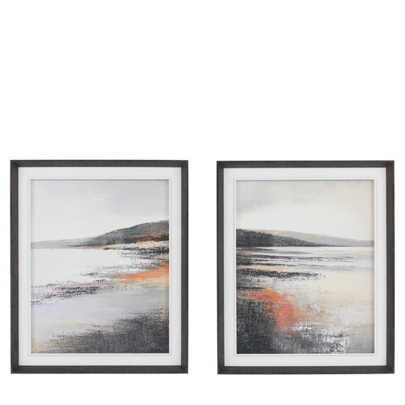 Cedar and Sage Set of 2 Summer by the Shore Framed Canvases