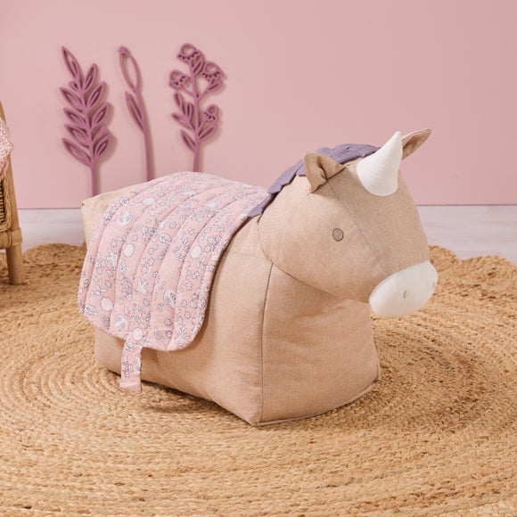 Tutti Bambini Tiny Tails Uma Unicorn Ride On Beanbag