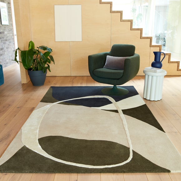 Asiatic Matrix Signature Moss Wool Rug
