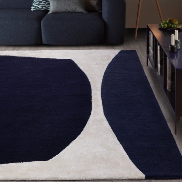 Asiatic Matrix Signature Indigo Wool Rug
