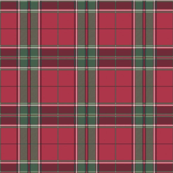 By the Metre Christmas Tartan PVC