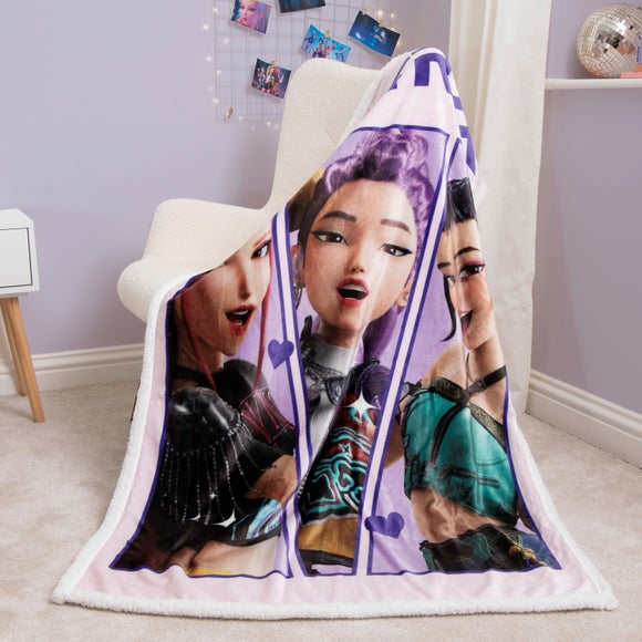 K-Pop Demon Hunters Ready Sherpa Back 150cm x 100cm Fleece