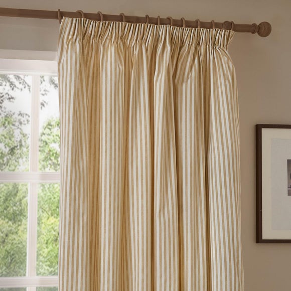 Yard Hebden Striped Pencil Pleat Curtains (Blackout Available)