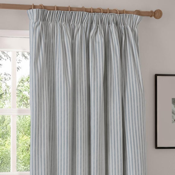Yard Hebden Striped Pencil Pleat Curtains (Blackout Available)