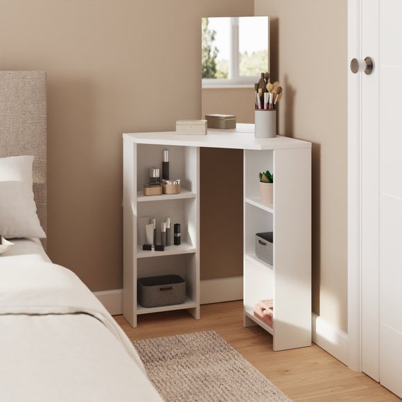 Return - Frances Corner Dressing Table with Mirror
