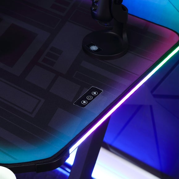 Photo 3 of Return - X Rocker Lumio Compact Led Gaming Desk