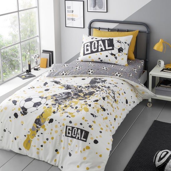 Bedlam Goal Reversible Duvet Cover & Pillowcase Set