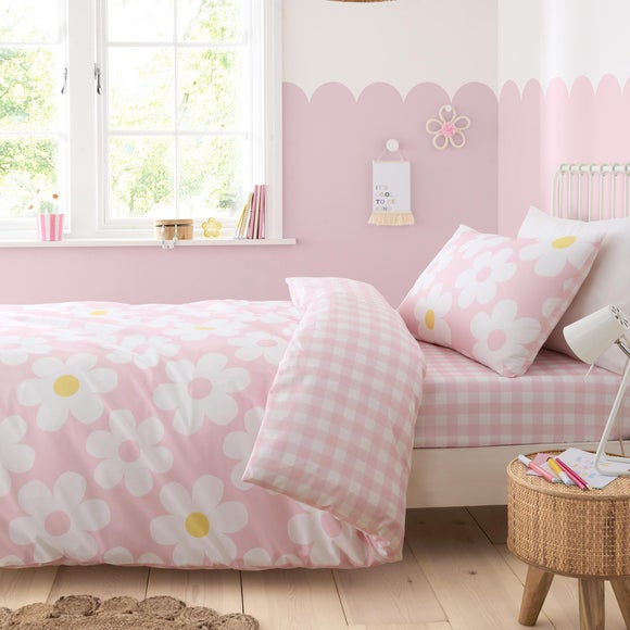 Bedlam Retro Daisy Duvet Cover & Pillowcase Set