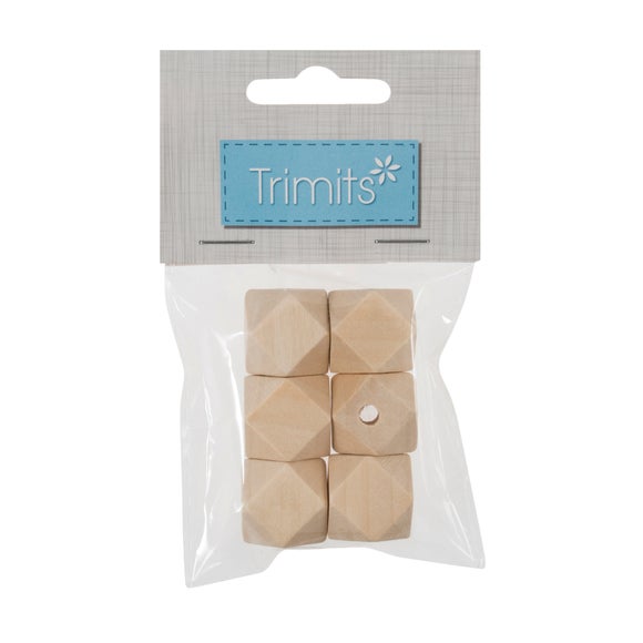 Trimits Pack of 6 Wooden Beads