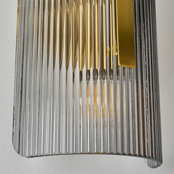 Photo 4 of Veneto Ribbed 2 Light Wall Light