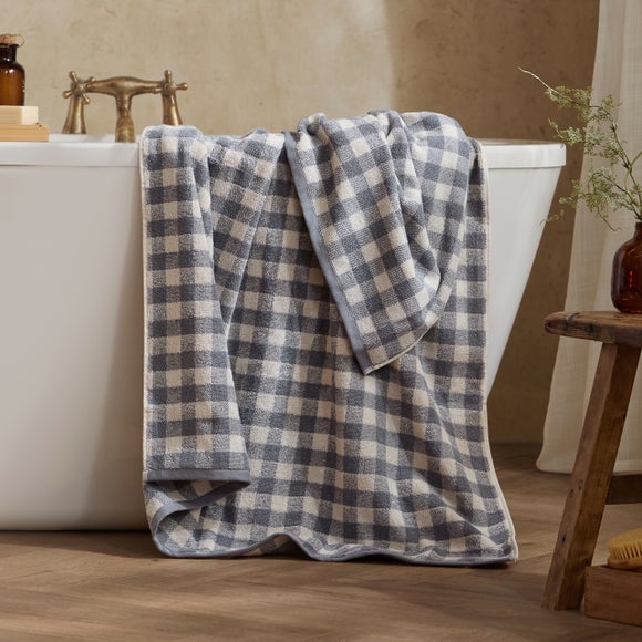Yard Barton Check Cotton Towel