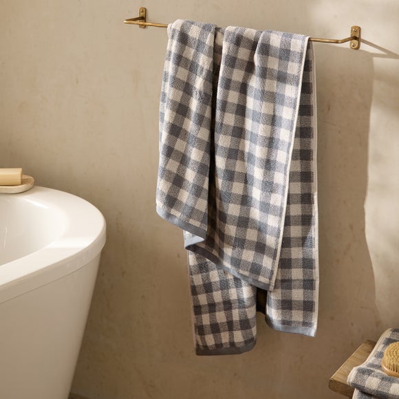 Yard Barton Check Cotton Towel