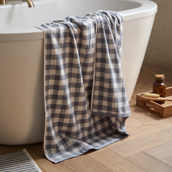 Yard Barton Check Cotton Towel