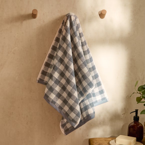 Yard Barton Check Cotton Towel