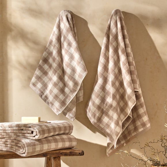 Photo 3 of Yard Barton Check Cotton Towel Photo 3 of Yard Barton Check Cotton Towel