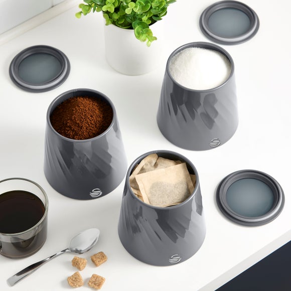Swan Windsor Set of 3 Kitchen Canisters