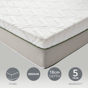 Return - Comfortzone Memory Foam Rolled Mattress - Double
