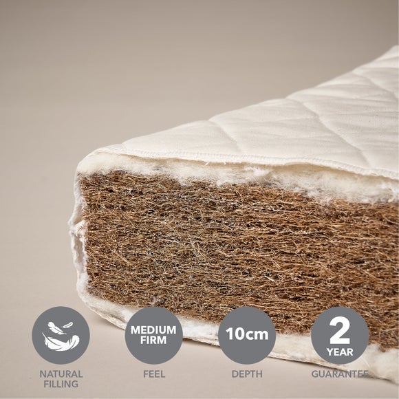 Return - Obaby Natural Coir Wool Cot Bed Mattress - Cot Bed