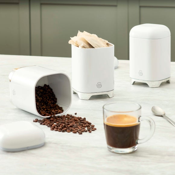 View Swan Solace Set Of 3 Kitchen Canisters View Swan Solace Set Of 3 Kitchen Canisters