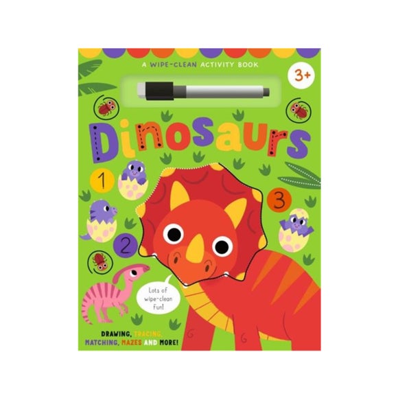 Wipe Clean Activity Dinosaur Book