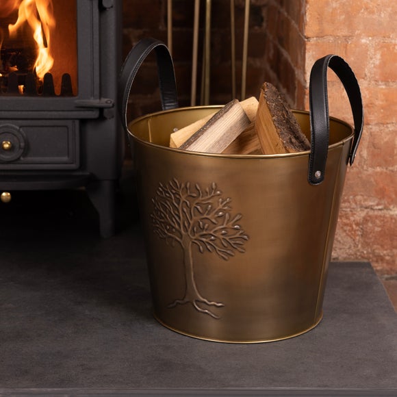 Charles Bentley Mulberry Iron Log Bucket