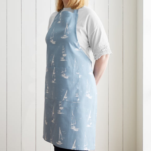 Catherine Lansfield Salcombe Boats Apron