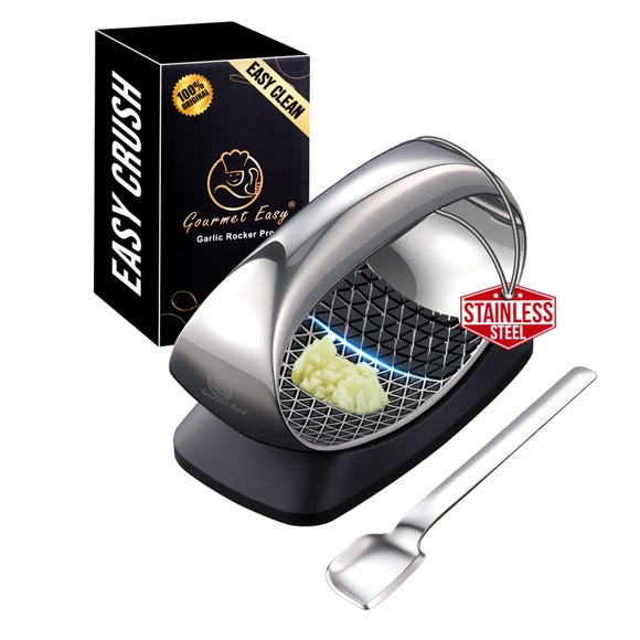 Gourmet Easy Stainless Steel Garlic Rocker