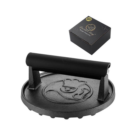 Gourmet Easy Cast Iron Smash Burger Press