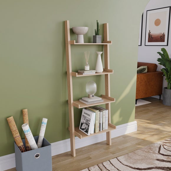 York 4 Tier Ladder Bookcase