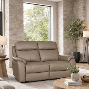 Aspire Kingsmere Leather Power Recliner 2 Seater Sofa
