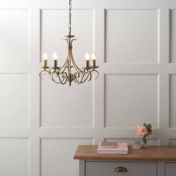 Return - Vogue Bernice Candelabra 5 Light Chandelier