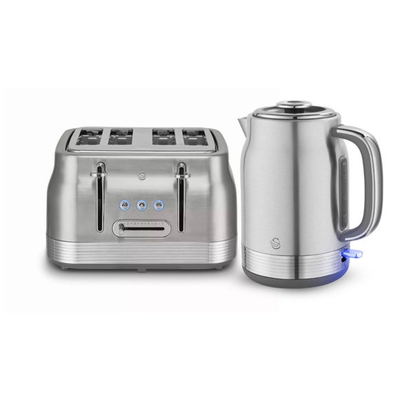 Swan Retro 1.7l Jug Kettle And 4 Slice Toaster Set