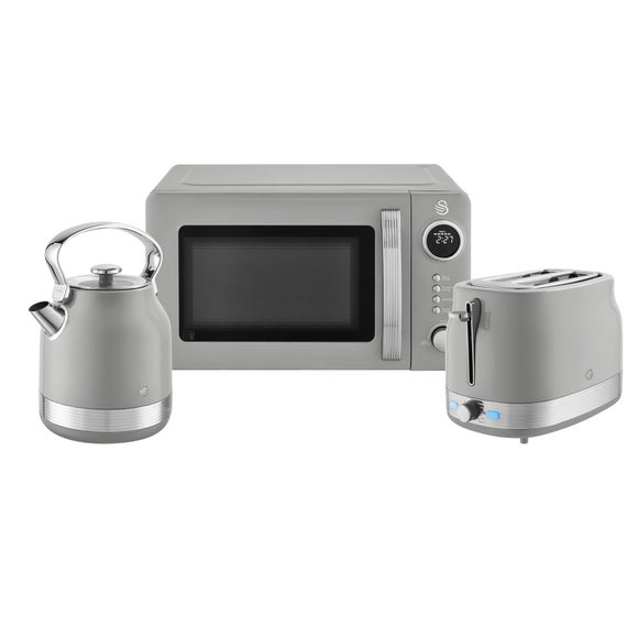 View Swan Retro 1.7l Kettle 2 Slice Toaster & 20l Microwave Set View Swan Retro 1.7l Kettle 2 Slice Toaster & 20l Microwave Set