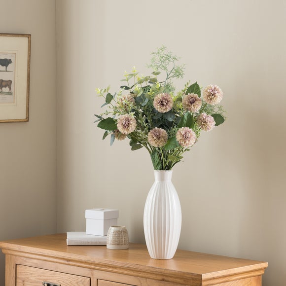 View Artificial Eden Green Ball Dahlia Bouquet View Artificial Eden Green Ball Dahlia Bouquet