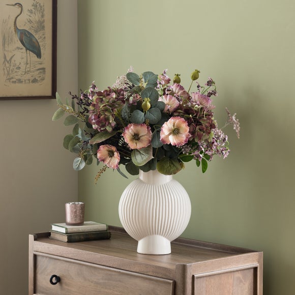 Artificial Vintage Emporium Purple Hydrangea Bouquet