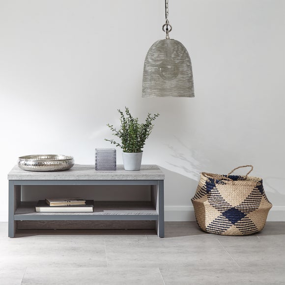 View Return - Boston Open Shelf Coffee Table- Grey View Return - Boston Open Shelf Coffee Table- Grey