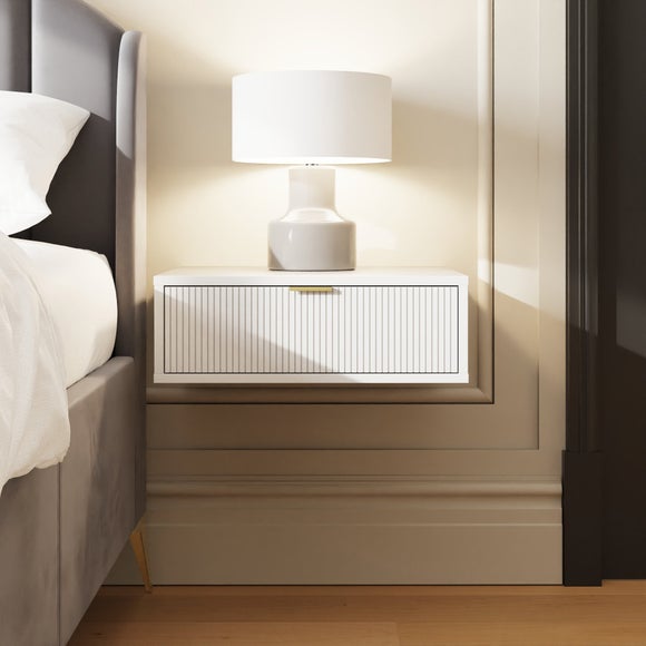 Return - Leoni Set of 2 Floating 1 Drawer Bedside Tables