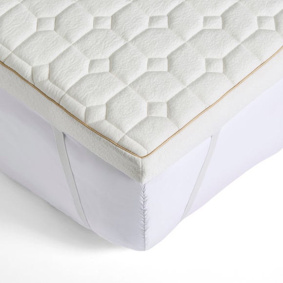 Photo 2 of Return - Dorma Tencel Blend Memory Foam Mattress Topper- White