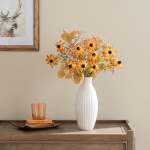 Artificial Orange Rudbeckia Autumnal Bouquet