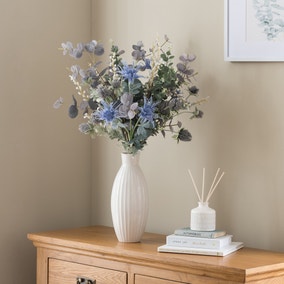 Artificial Delilah Blue Thistle Bouquet