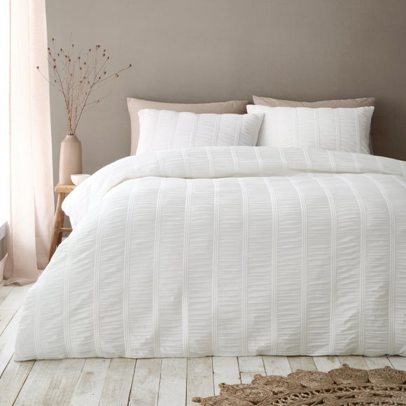 Pineapple Elephant Waffle Seersucker Duvet Cover & Pillowcase Set