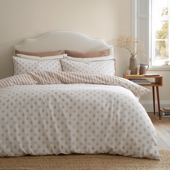 Emily Bond Jaipur Leaves 100% Cotton Duvet Cover & Pillowcase Set