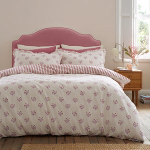 Emily Bond Hand Gathered Posy 100 Cotton Duvet Cover & Pillowcase Set