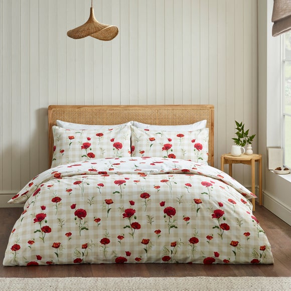 Photo 1 of Catherine Lansfield Poppy Polycotton Duvet Cover & Pillowcase Set